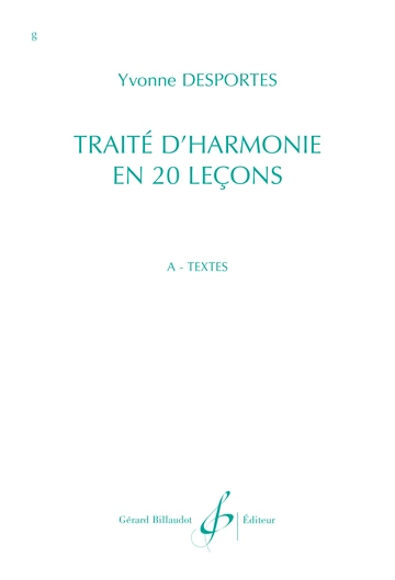 Traité d&amp;#039;harmonie en 20 leçons Visual